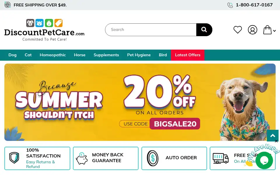 Screenshot of discountpetcare.com