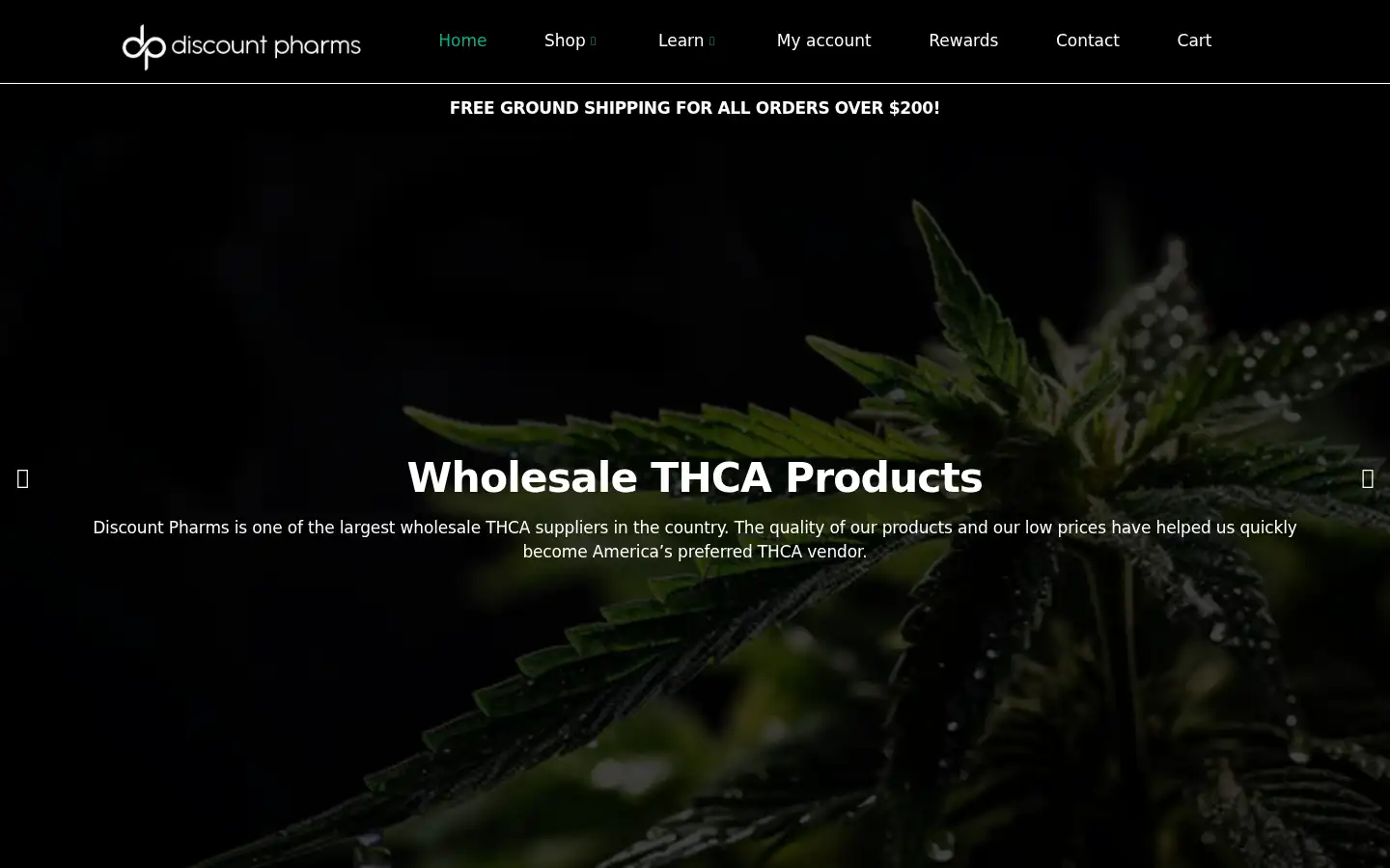 Screenshot of discountpharms.com