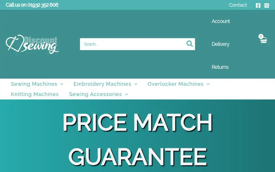 Screenshot of discountsewing.co.uk