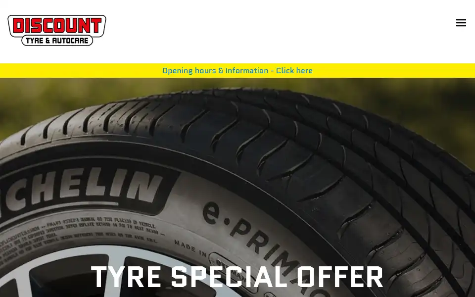 Screenshot of discounttyres.ie