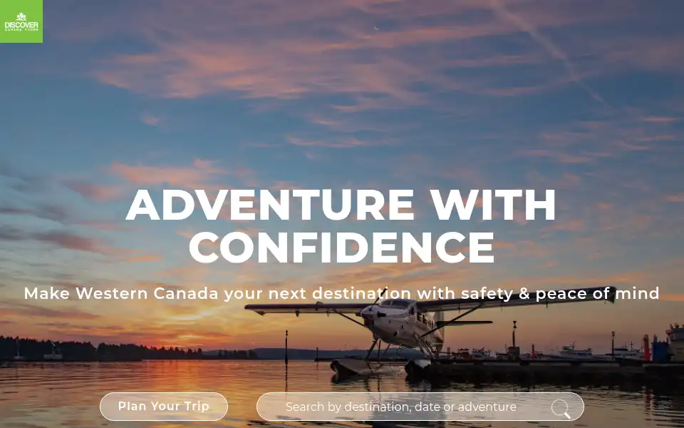 Screenshot of discovercanadatours.com