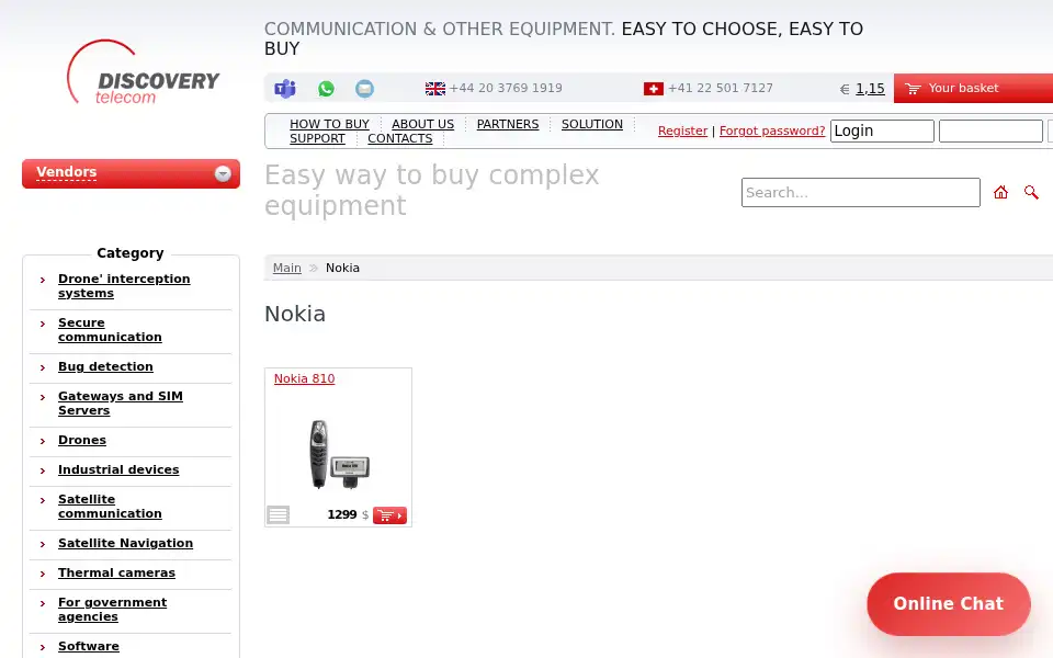 Screenshot of discoverytelecom.eu