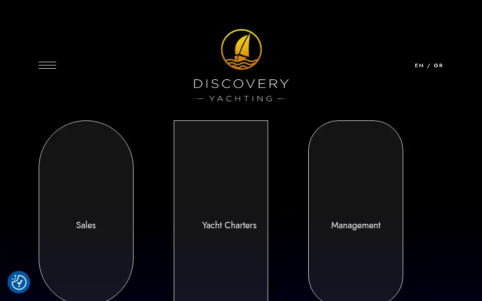 Screenshot of discoveryyachting.com