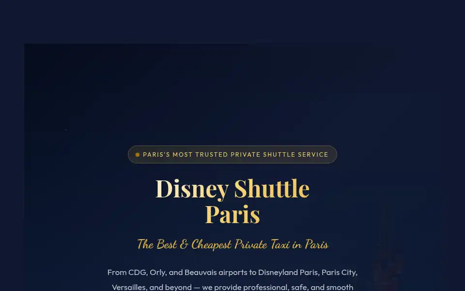 Screenshot of disney-shuttle.com