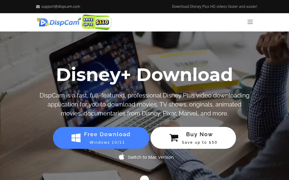 Screenshot of dispcam.com