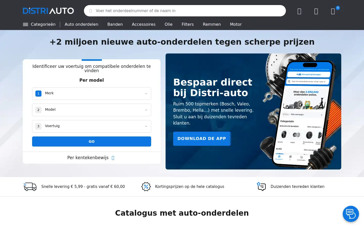 Screenshot of distri-auto.be