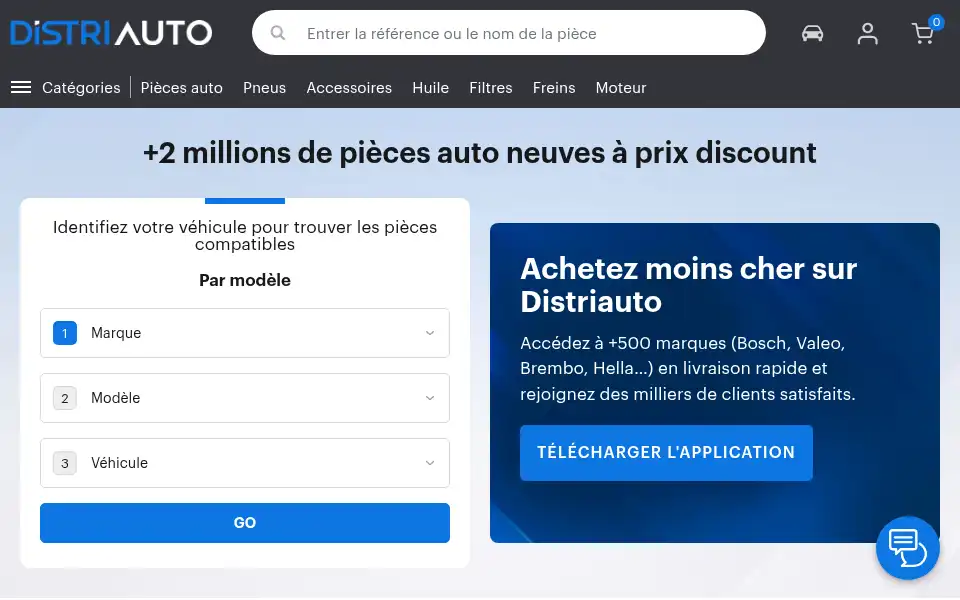 Screenshot of distriauto.lu