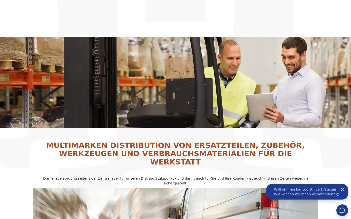 Screenshot of distrigo-staiger.de