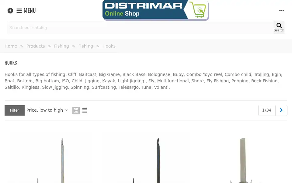 Screenshot of distrimarsl.com