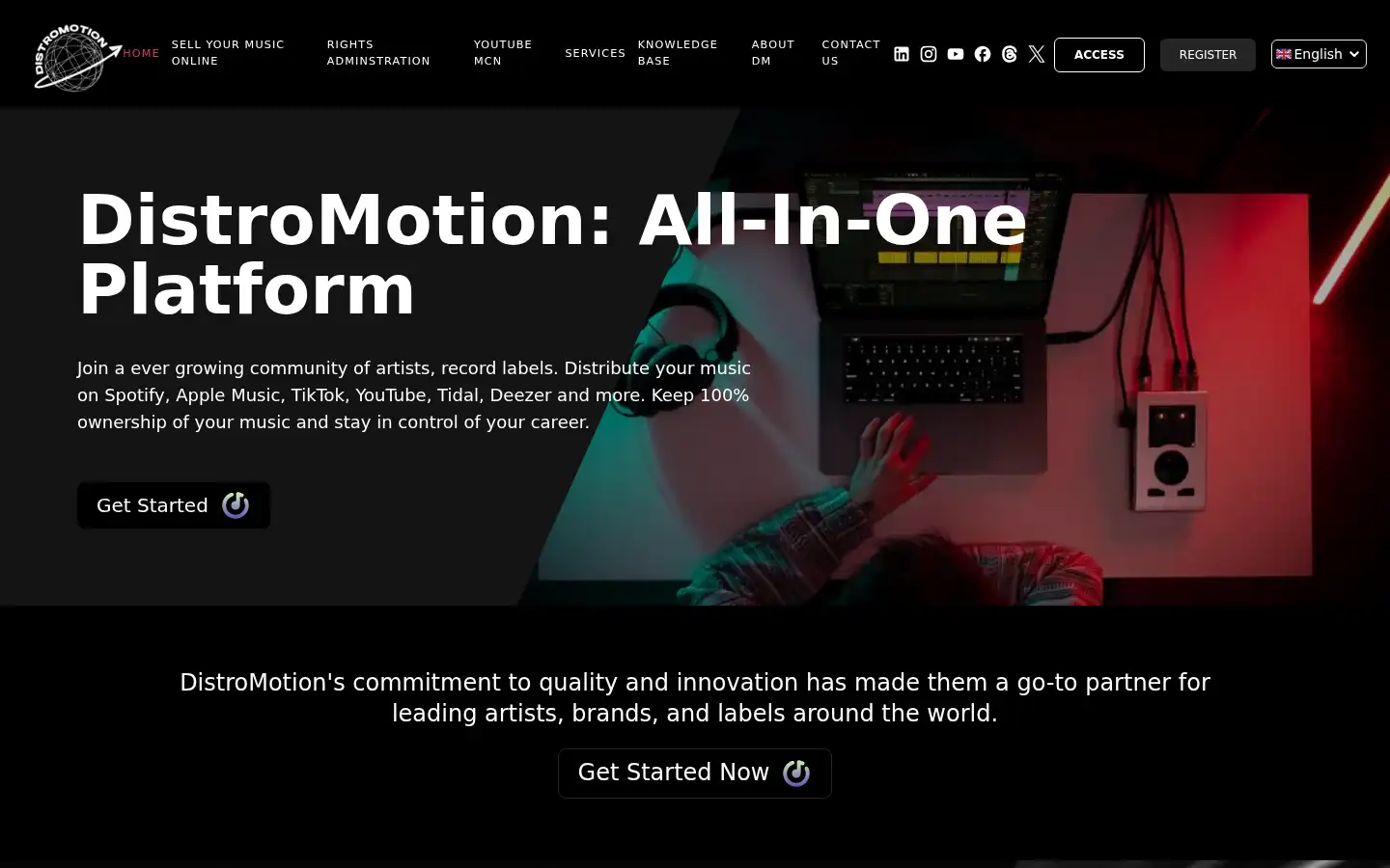 Screenshot of distromotion.com