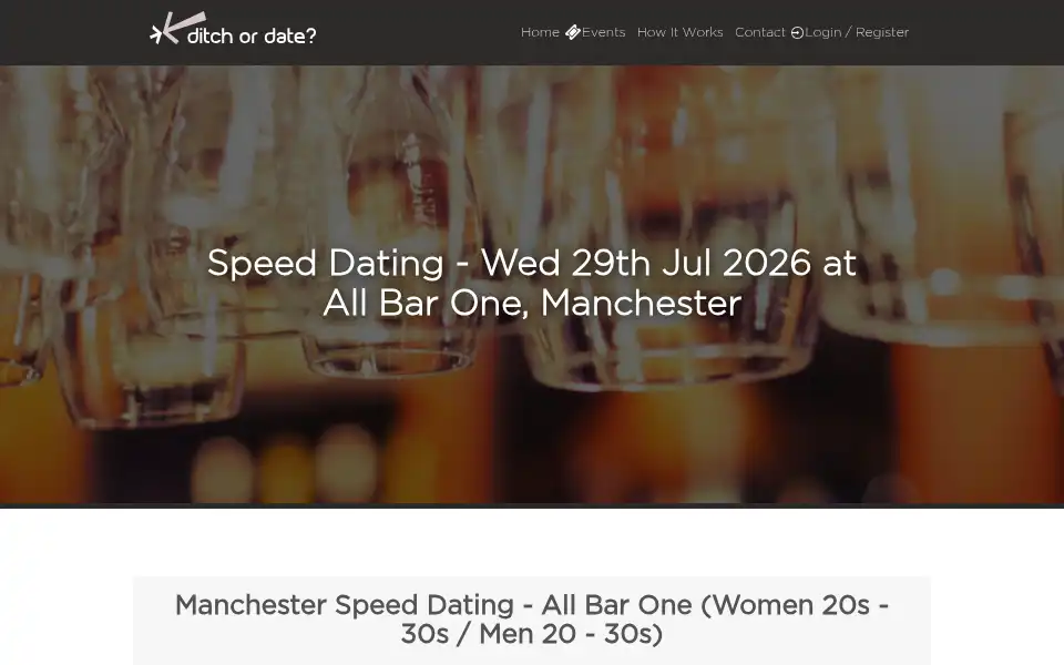 Screenshot of ditchordate.com
