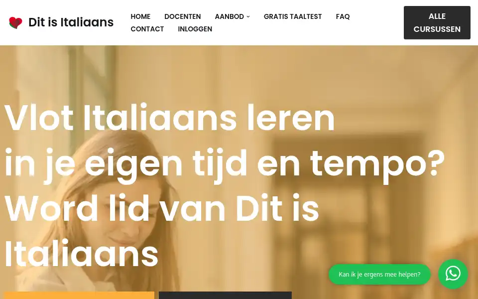 Screenshot of ditisitaliaans.nl