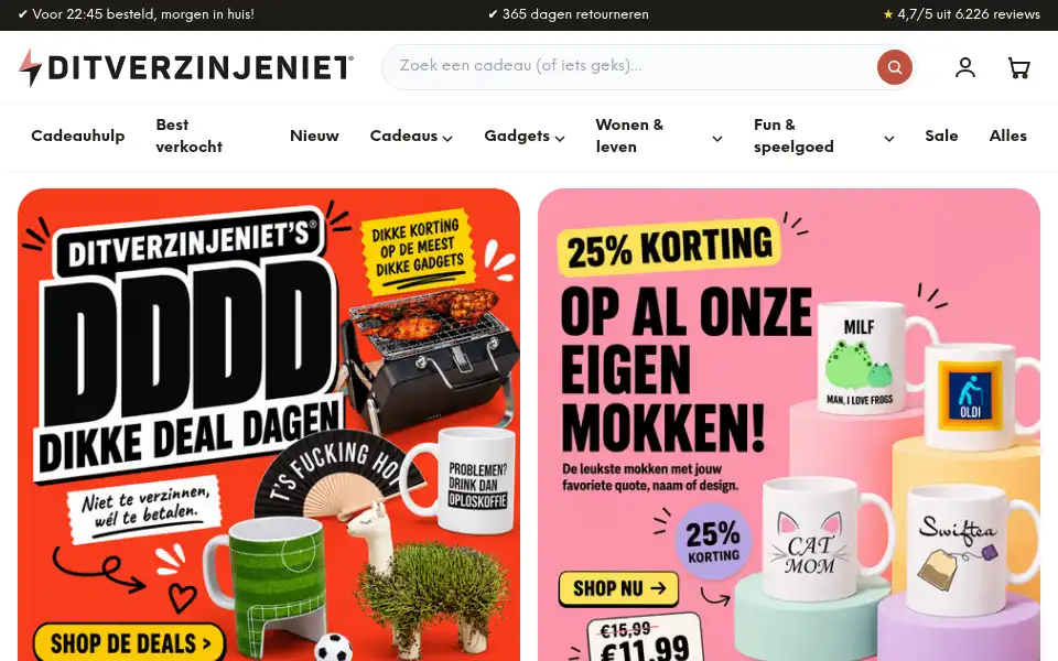 Screenshot of ditverzinjeniet.nl