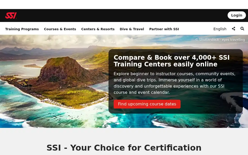Screenshot of divessi.com