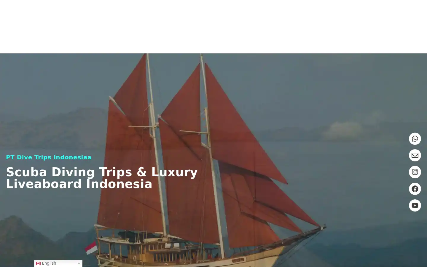 Screenshot of divetrips.id