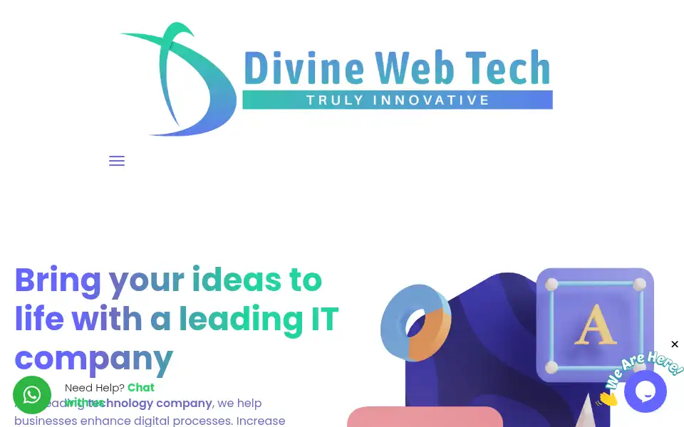 Screenshot of divinewebtech.com