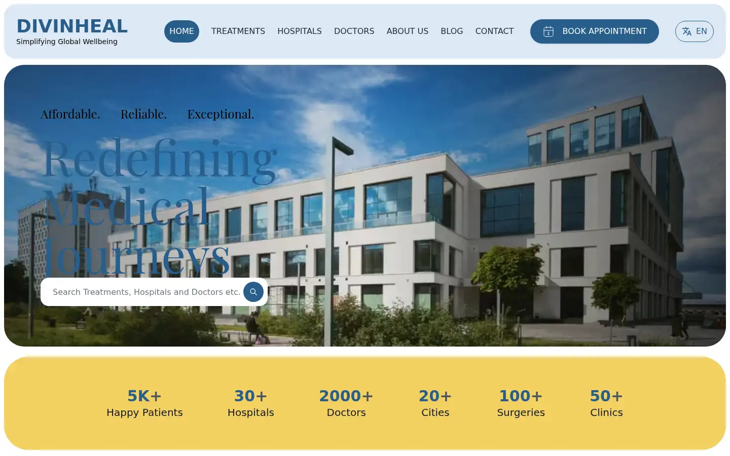 Screenshot of divinheal.com