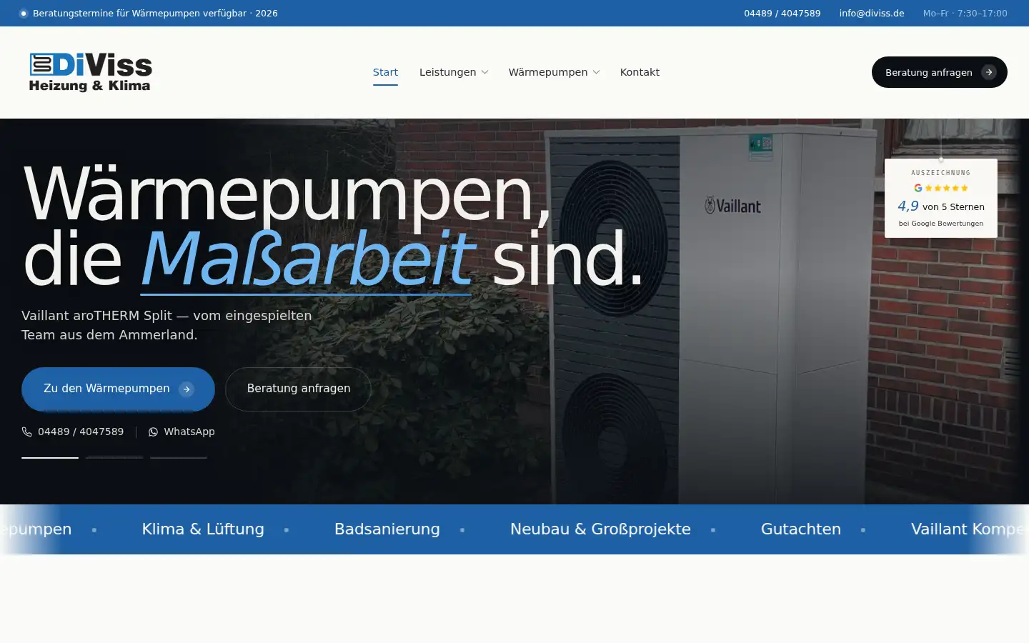 Screenshot of diviss.de