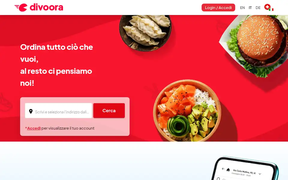 Screenshot of divoora.ch
