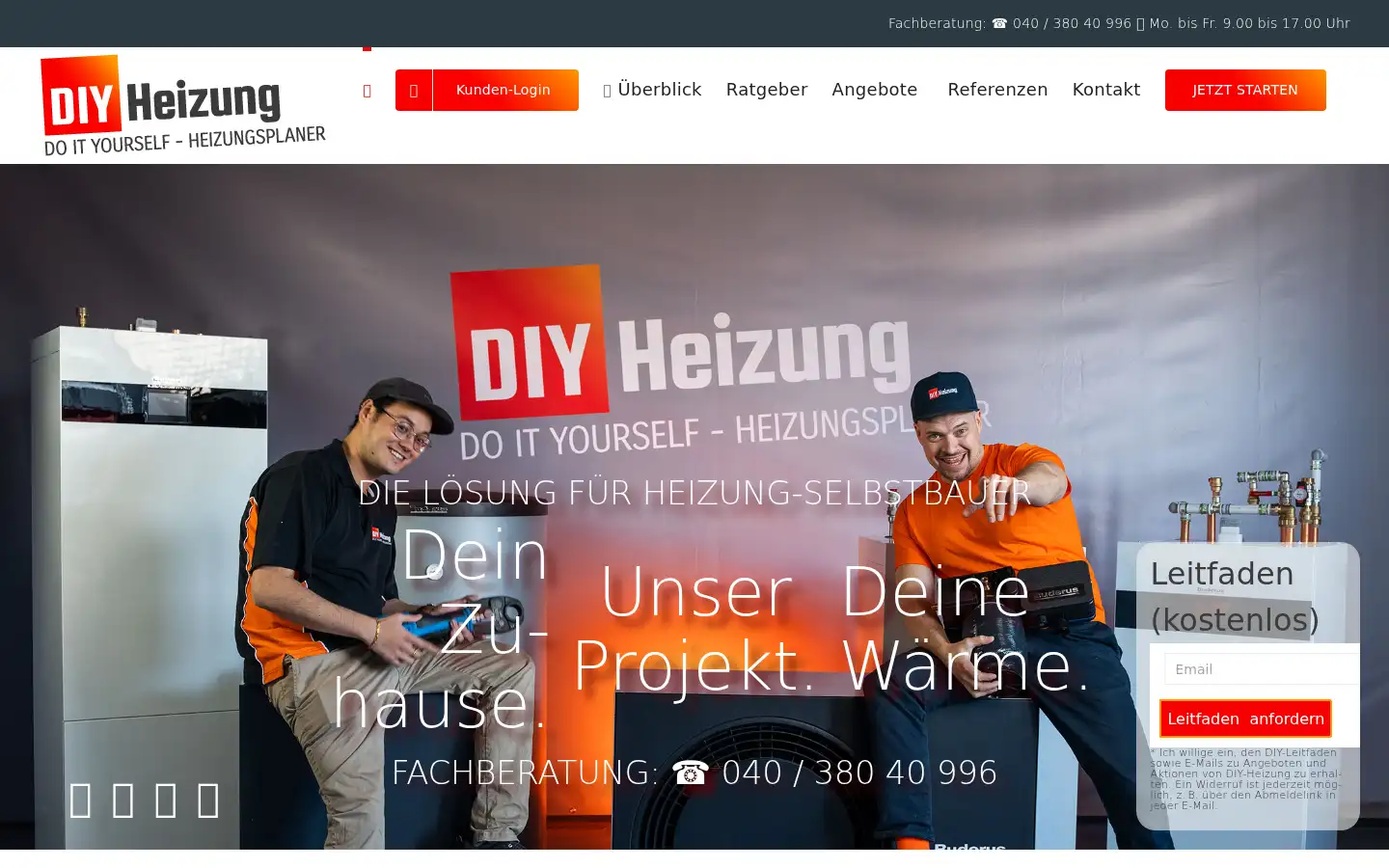Screenshot of diy-heizung.de