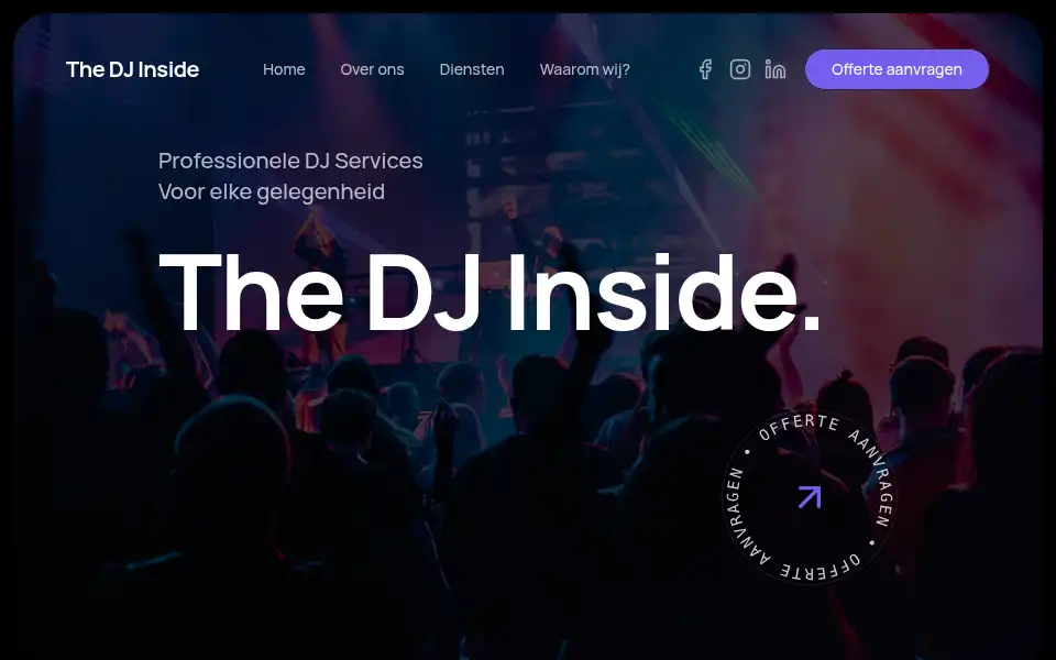 Screenshot of dj-inside.nl