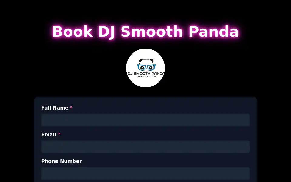 Screenshot of djsmoothpanda.co.uk