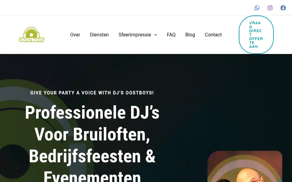 Screenshot of djsoostboys.nl