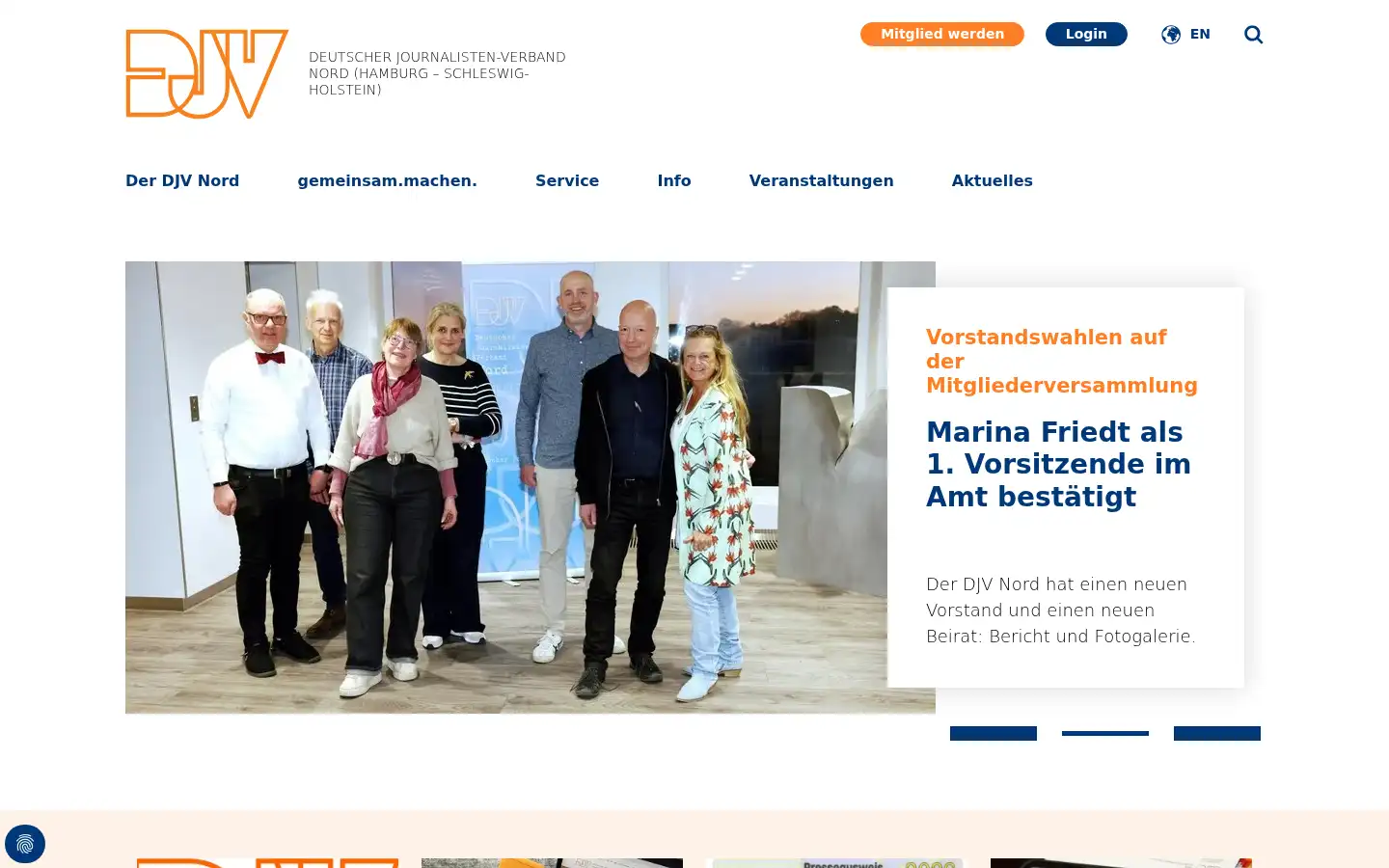 Screenshot of djv-nord.de