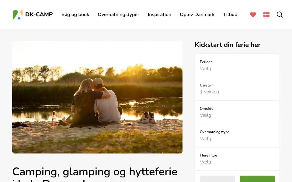 Screenshot of dk-camp.dk