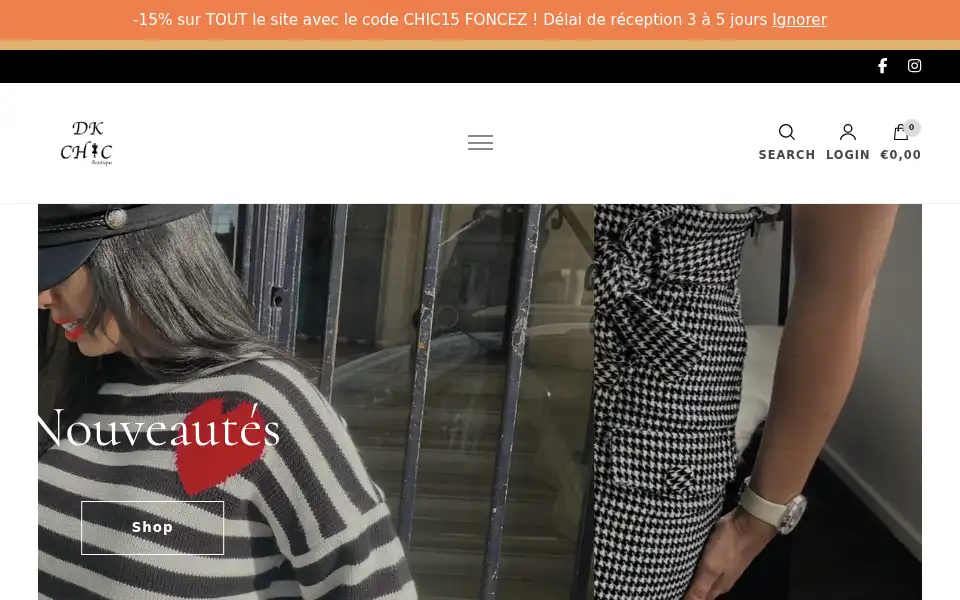 Screenshot of dk-chic-boutique.com