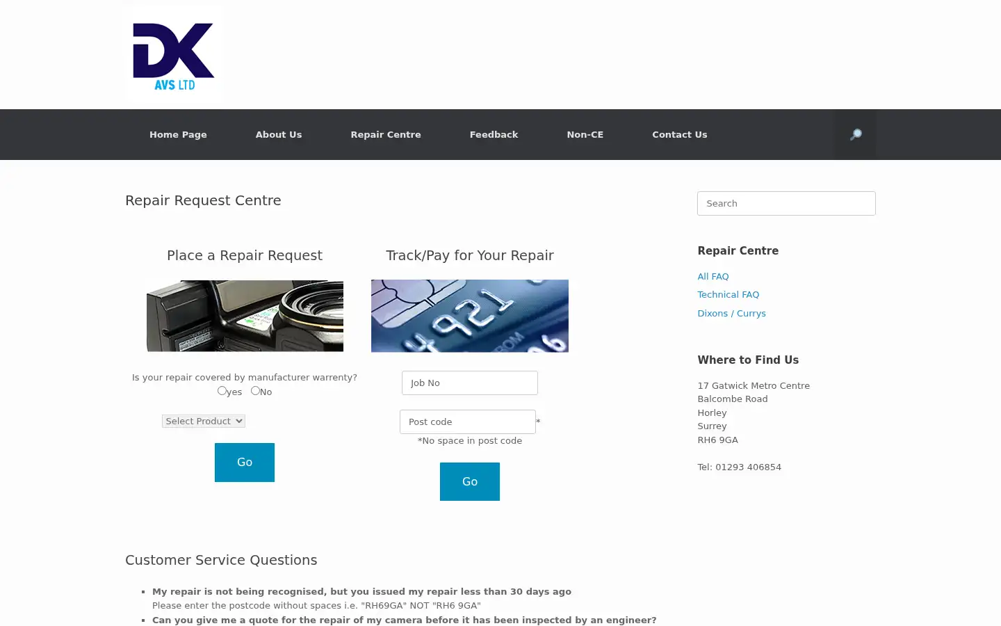 Screenshot of dkavs.co.uk