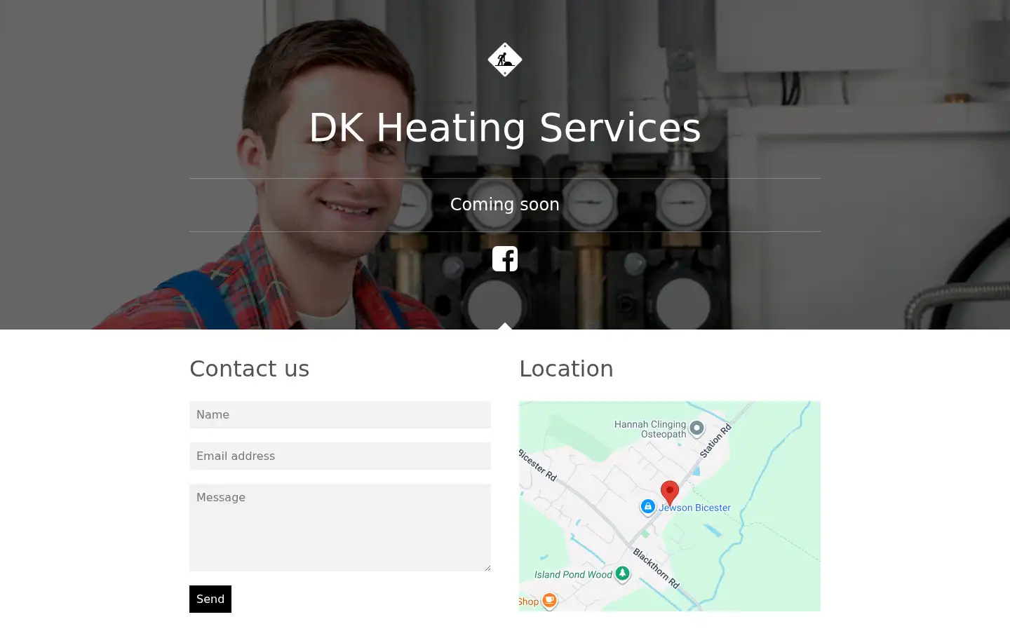 Screenshot of dkheatingservices.com
