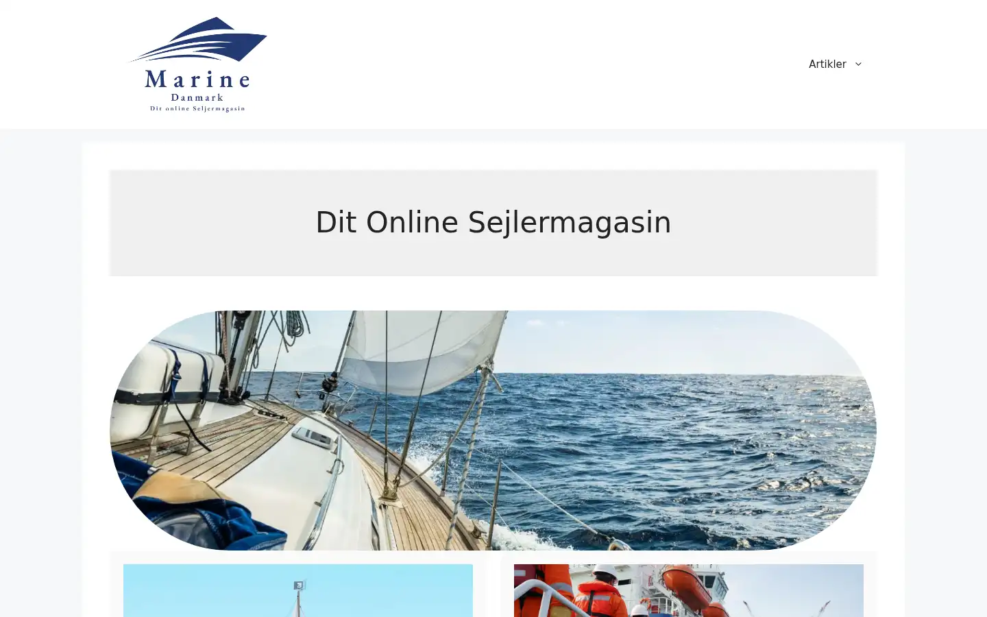 Screenshot of dkmarine.dk