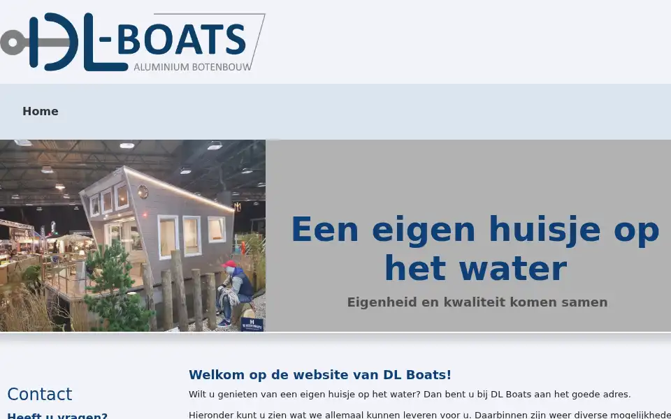Screenshot of dlboats.nl