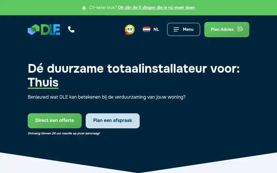 Screenshot of dle.energy
