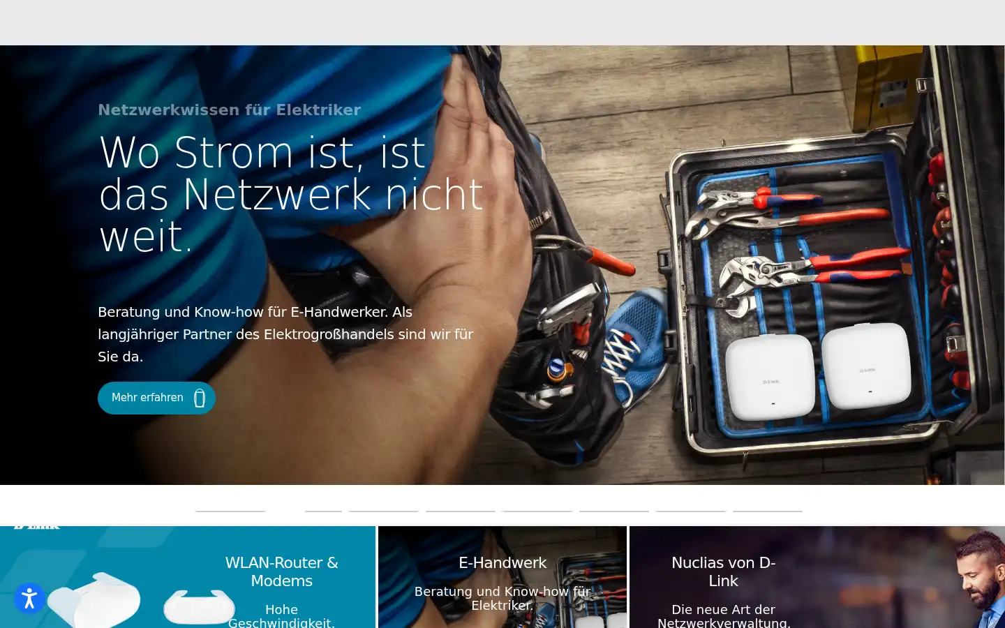 Screenshot of dlink.de