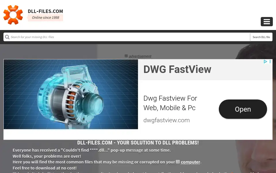 Screenshot of dll-files.com