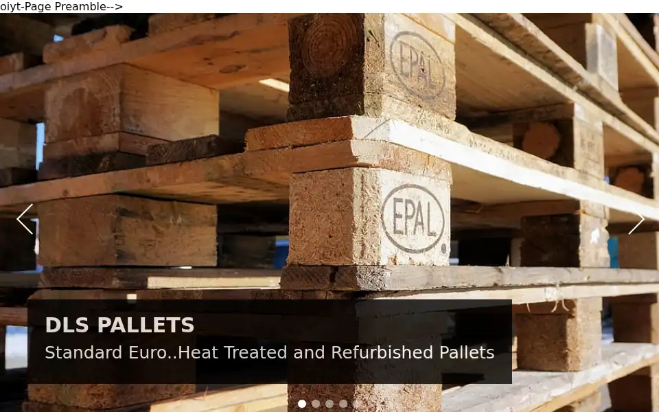 Screenshot of dlspallets.com