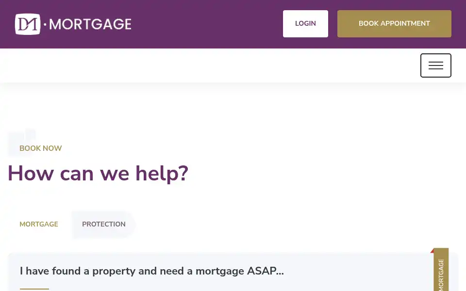 Screenshot of dm.mortgage