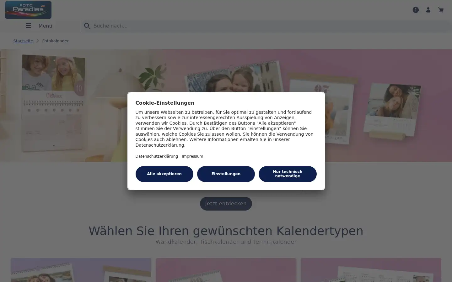 Screenshot of dm-paradiesfoto.at