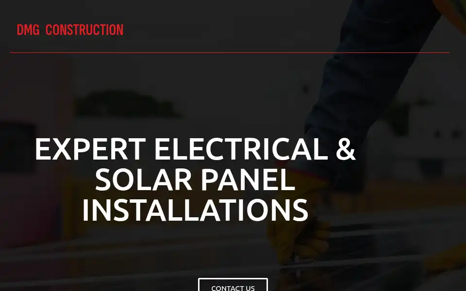 Screenshot of dmgconstructiongroup.com