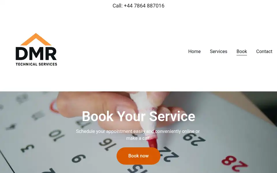 Screenshot of dmrtechnicalservices.co.uk