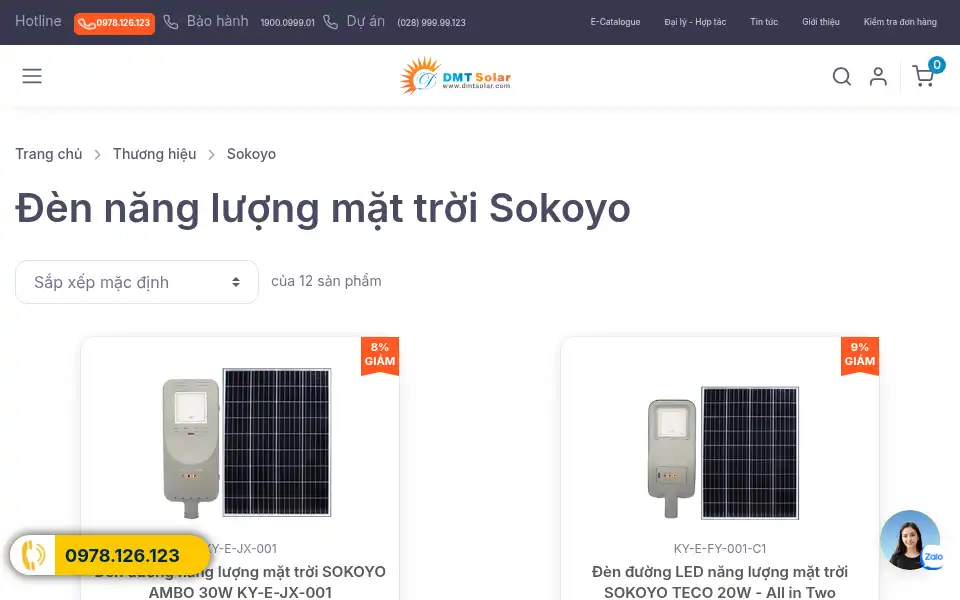 Screenshot of dmtsolar.com
