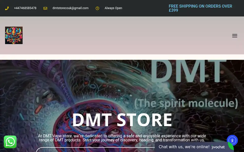 Screenshot of dmtstore.co.uk