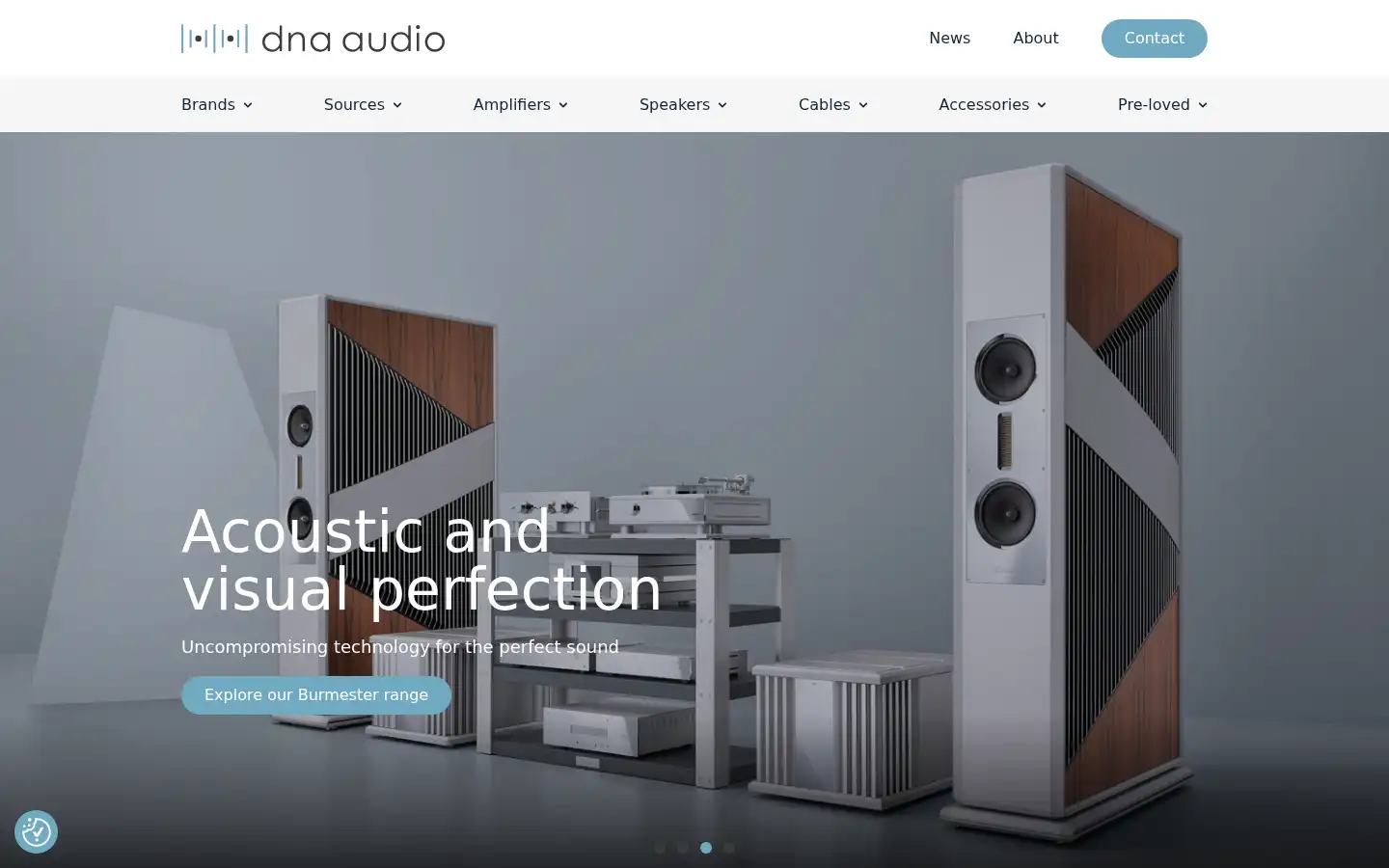 Screenshot of dnaaudio.co.uk