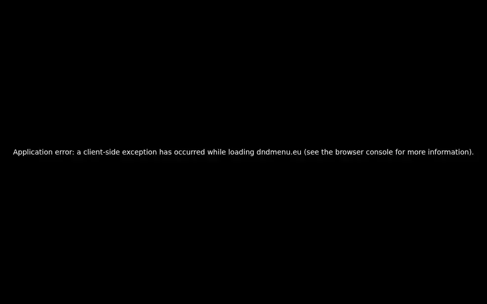Screenshot of dndmenu.eu
