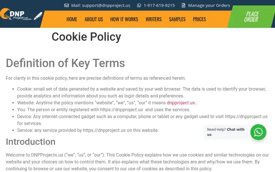 Screenshot of dnpproject.us