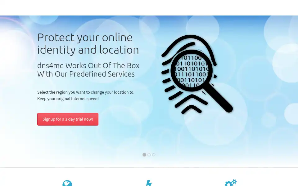 Screenshot of dns4me.net