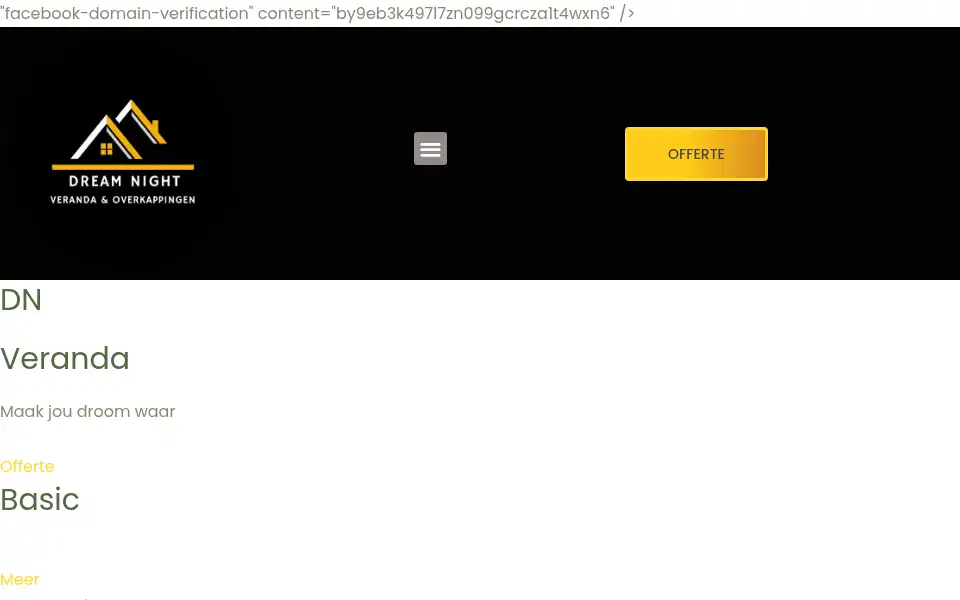 Screenshot of dnveranda.nl