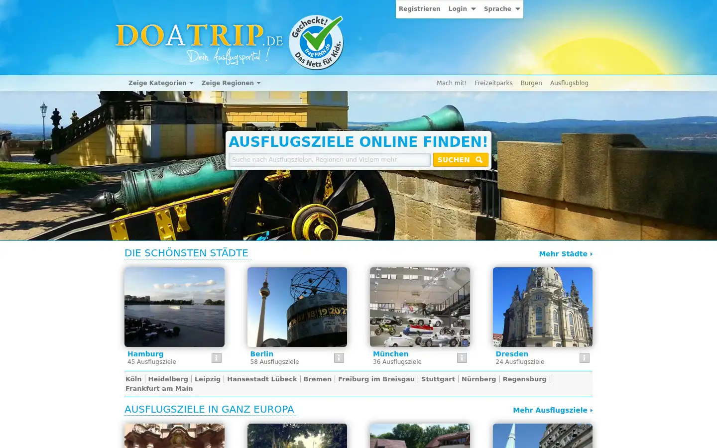 Screenshot of doatrip.de